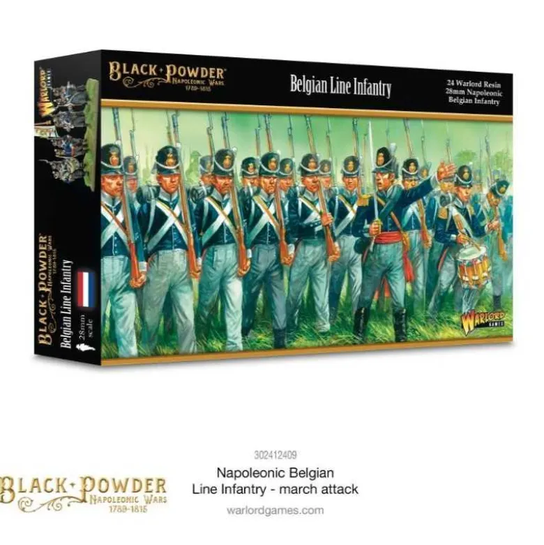 Napoleonic Belgian line Infantry: March Attack (24)