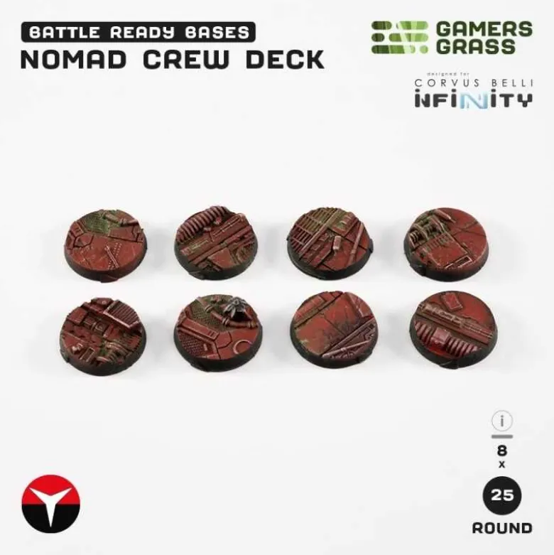 Nomad Crew Deck Round 25mm (8x)