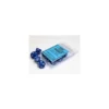 Opaque Blue/white Set of Ten d10s