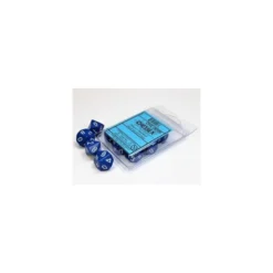 Opaque Light Blue/white Set of Ten d10s