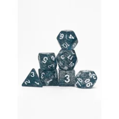 Pack 7 Dados Rol Brilli Azur Y Blanco