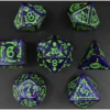 Pack 7 Dados Rol Hechizados Morado Y Verde