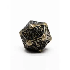 Pack 7 Dados Rol Metálicos D&D Arcano Bronce