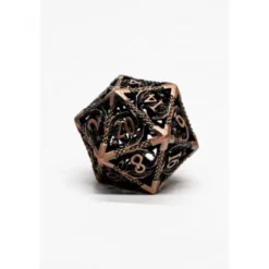 Pack 7 Dados Rol Metálicos D&D Cobre