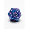 Pack 7 Dados Rol Metálicos D&D Escamas de Dragón Azul y Morado