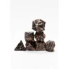 Pack 7 Dados Rol Metálicos D&D Solid Dragón Bronce
