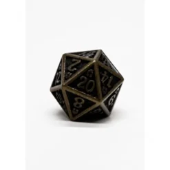 Pack 7 Dados Rol Metálicos D&D Vintage Oro