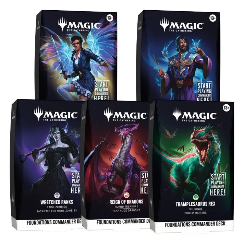 Pack Mazos De Commander De Foundations Commander (Castellano) (5) -- Pre-pedido --