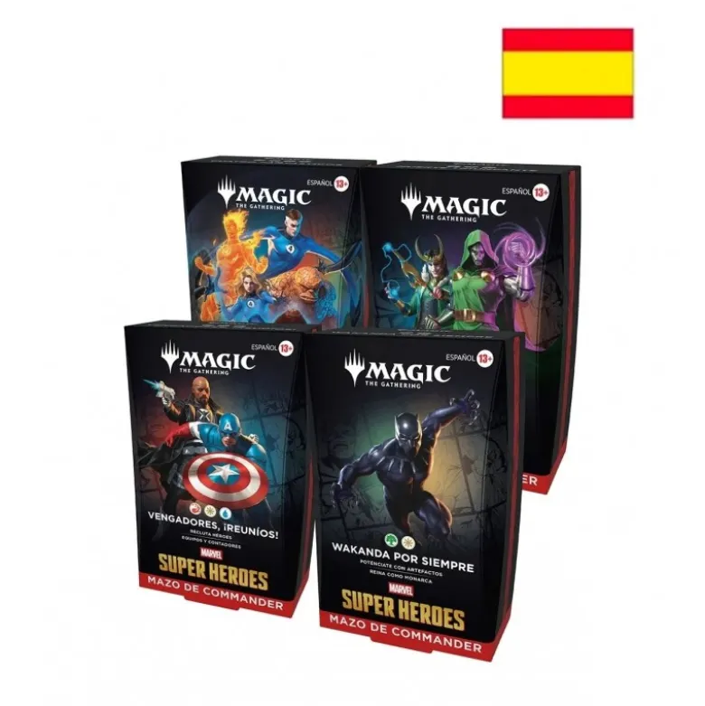 Pack Mazos De Commander De Marvel Super Heroes (Castellano) (4)