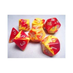 Red-Yellow with Silver Set (7)