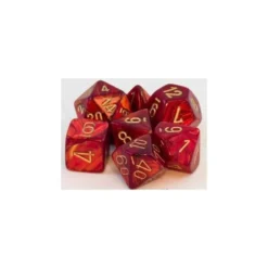Scarab Scarlet with Gold Set (7)