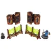 Sci-Fi Grimdark Imperial II Generatorium & Powered Fence (4) Prepintado [28mm] -- Pre-pedido --