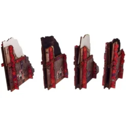 Sci-Fi Grimdark Imperial II Walls (8 pieces) Prepintado [28mm] -- Pre-pedido --