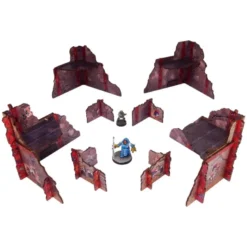 Sci-Fi Grimdark Imperial II Walls (8 pieces) Prepintado [28mm] -- Pre-pedido --