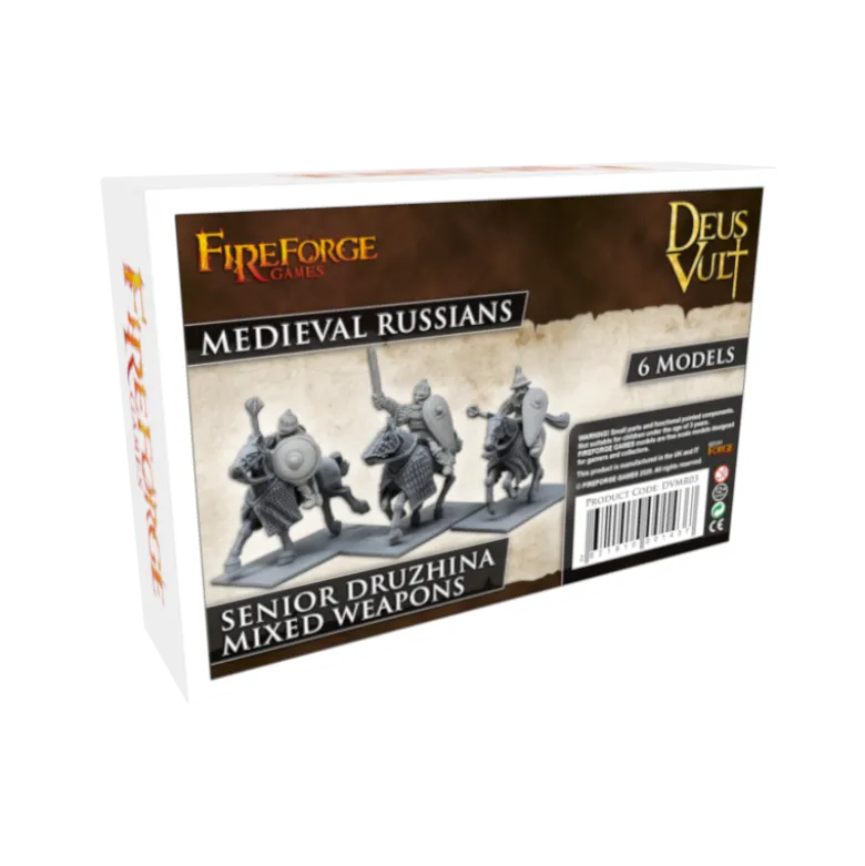 Senior Druzhina Mixed Weapons (6 Mounted Resin Figures)
