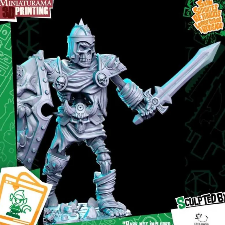 Skeleton Warrior with sword and shield