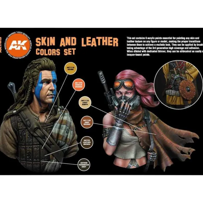 Skin And Leather Colors Set