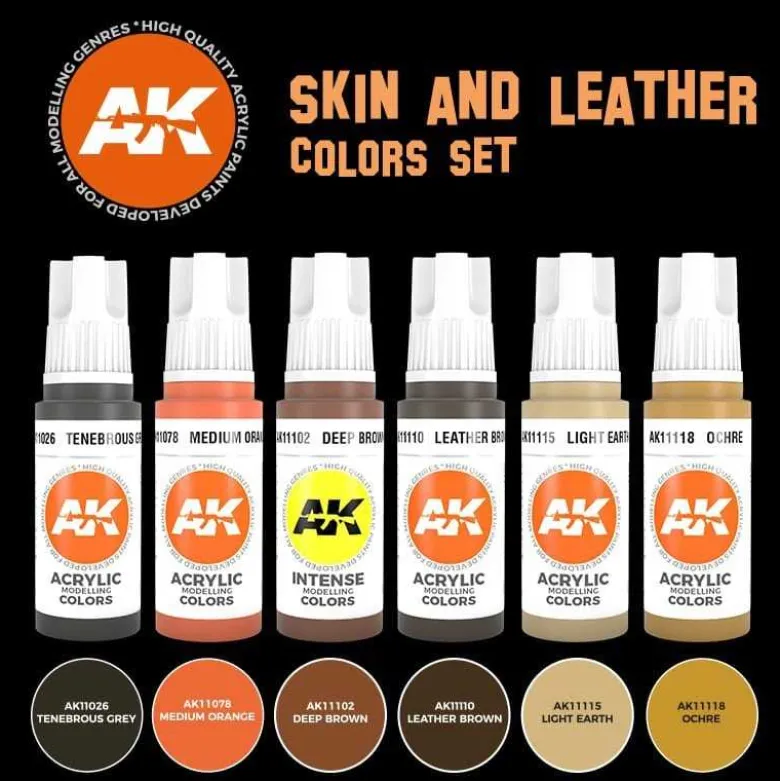 Skin And Leather Colors Set