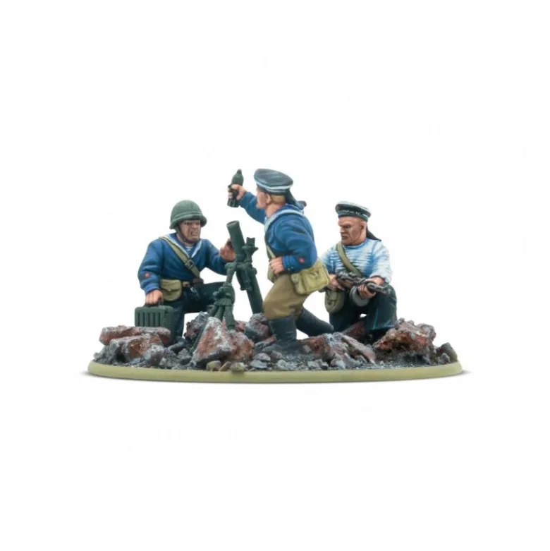 Soviet Naval Brigade Medium Mortar Team