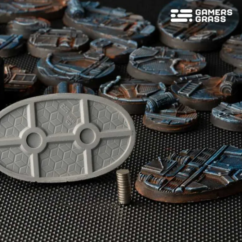 Spaceship Corridor Bases Oval 60mm (x4)