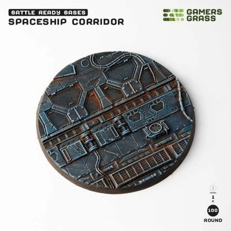 Spaceship Corridor Bases Round 100mm (x1)