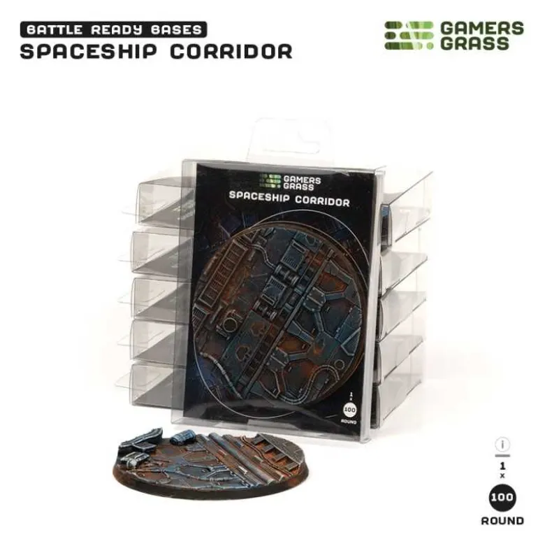 Spaceship Corridor Bases Round 100mm (x1)