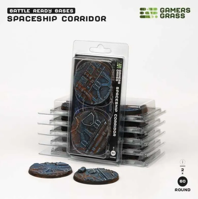 Spaceship Corridor Bases Round 60mm (x2)