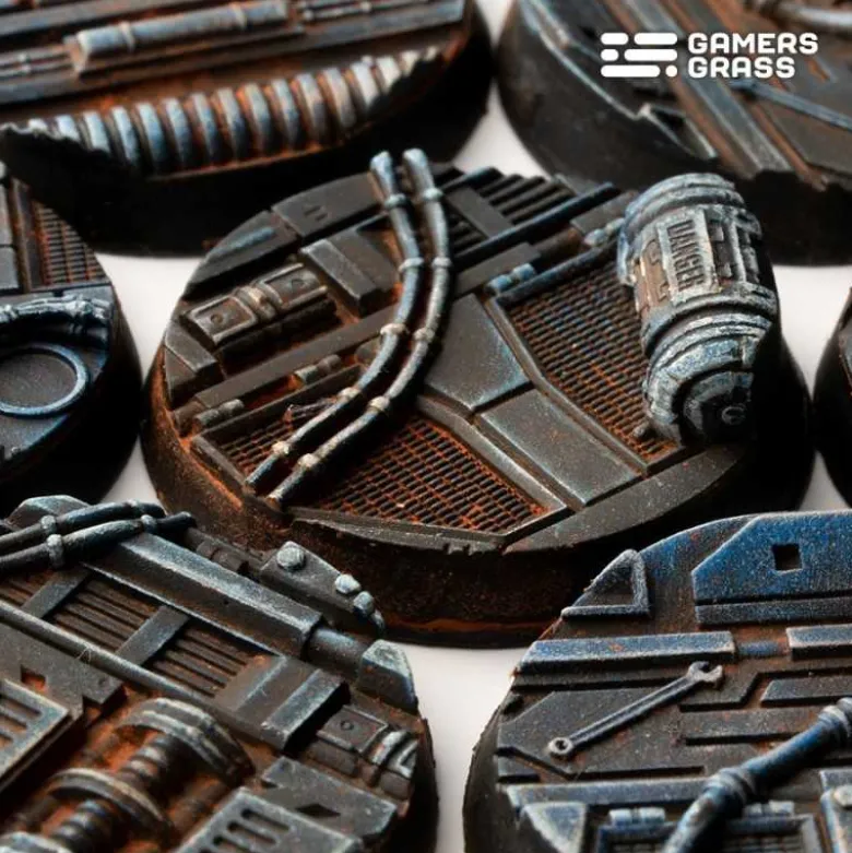Spaceship Corridor Bases Round 32mm (x8)