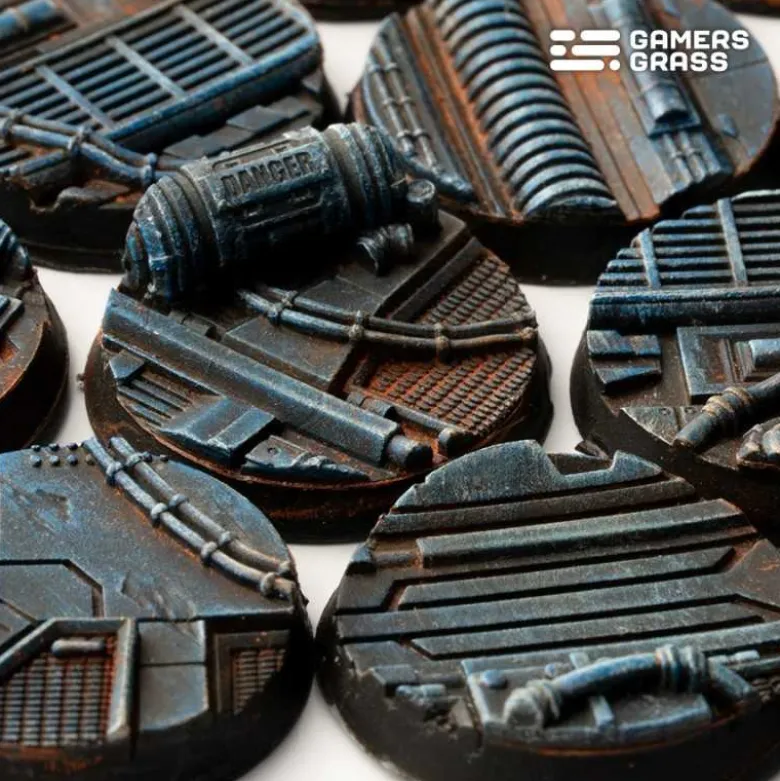 Spaceship Corridor Bases Round 25mm (x10)