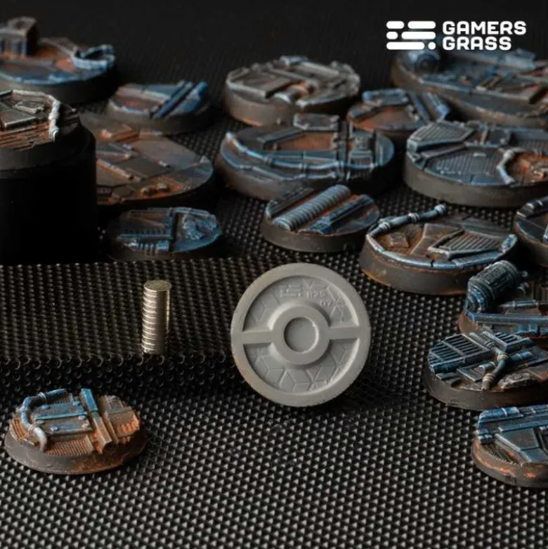 Spaceship Corridor Bases Round 25mm (x10)