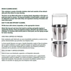 Stainless Steel Paint Brush Cleaner