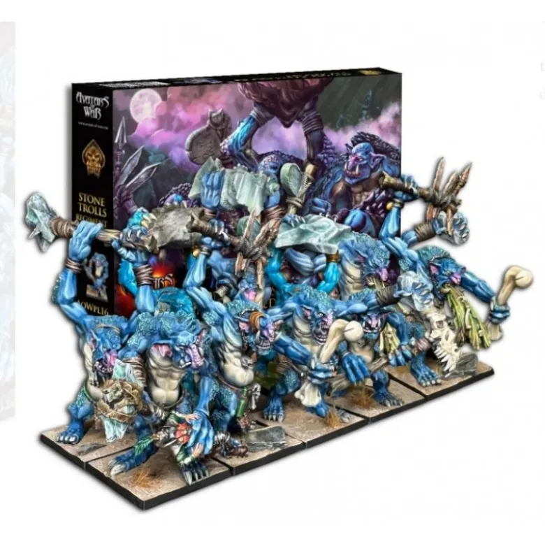 Stone Trolls Regiment + Stupidy Marker Troll -- Pre-pedido --