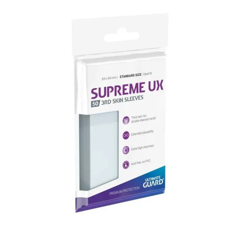 Supreme UX 3rd Skin Sleeves Tamaño Estándar Transparente (50)