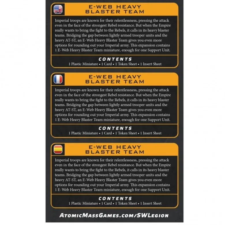 SW Legión: E-Web Heavy Blaster Team