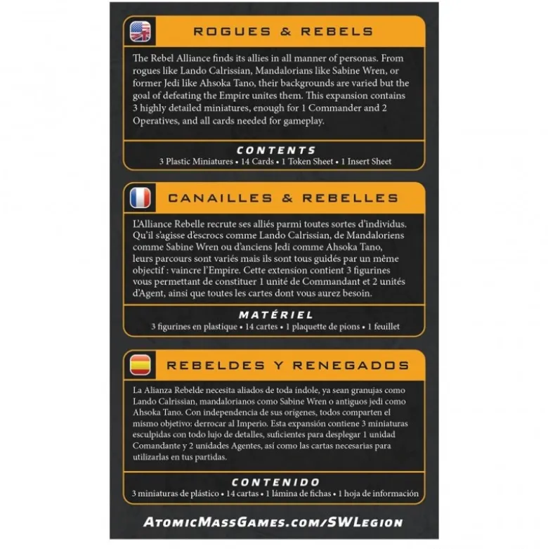 SW Legión: Rogues & Rebels (Castellano)