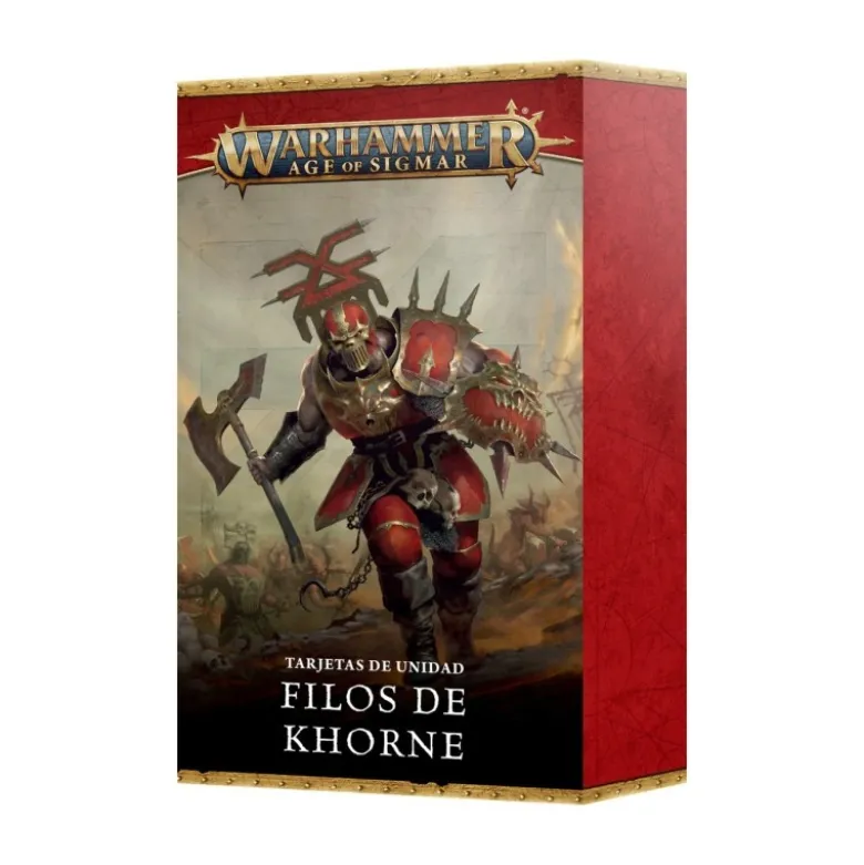 Tarjetas De Unidad: Filos De Khorne (Castellano)