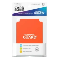 Tarjetas Separadoras para Cartas Tamaño Estándar Naranja (10)