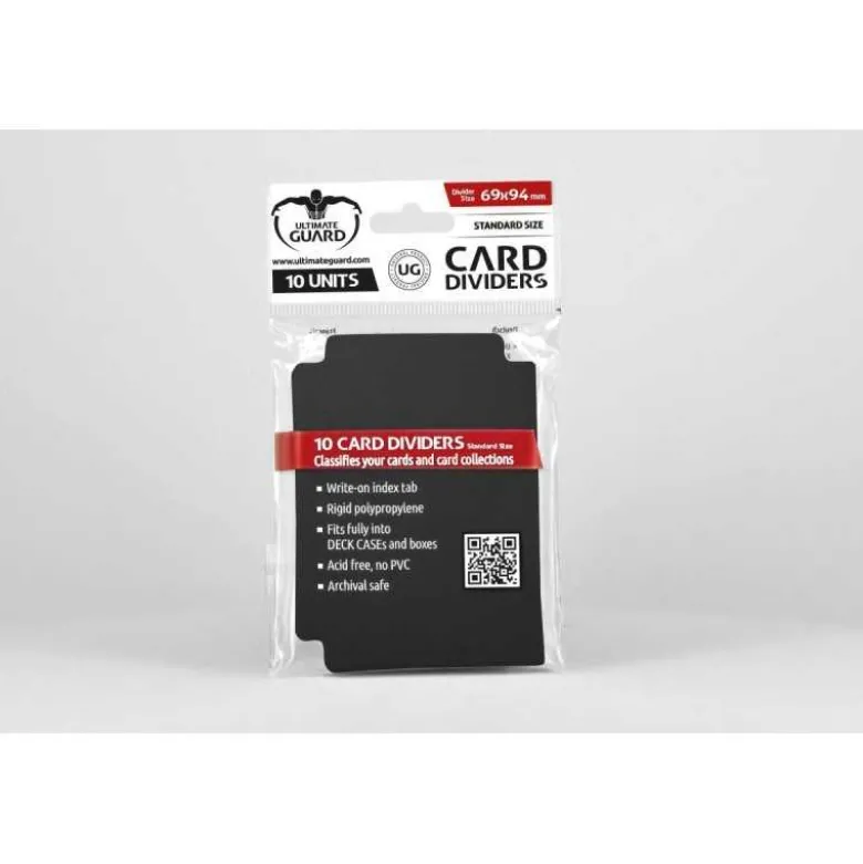 Tarjetas Separadoras para Cartas Tamaño Estándar Negro (10)