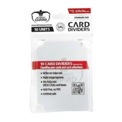 Tarjetas Separadoras para Cartas Tamaño Estándar Transparente (10)