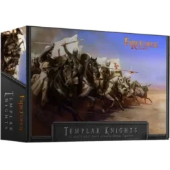Templar Knights Cavalry (12 Mounted Plastic Figures)