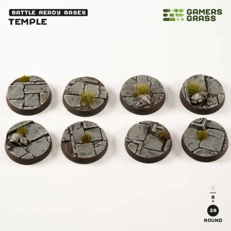 Temple - Round 28mm (x8)