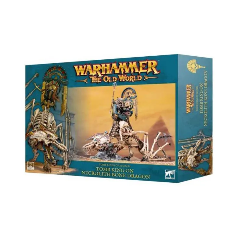 Tomb Kings Of Khemri: Tomb King On Necrolith Bone Dragon (1)