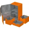 Twin Flip'n'tray 200+ Caja de Cartas Tamaño Estándar Xenoskin Naranja