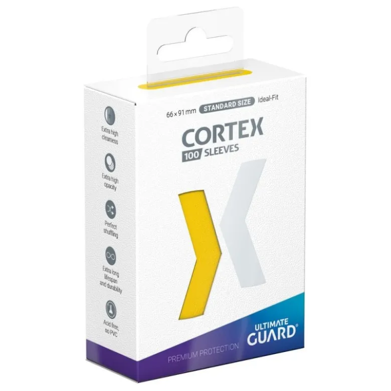 Ultimate Guard Cortex Sleeves Tamaño Estándar Yellow (100)