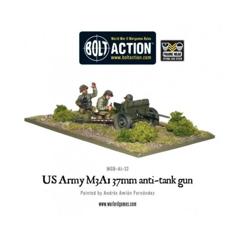 Us Army 37mm At Gun Team