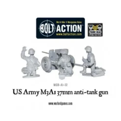 Us Army 37mm At Gun Team
