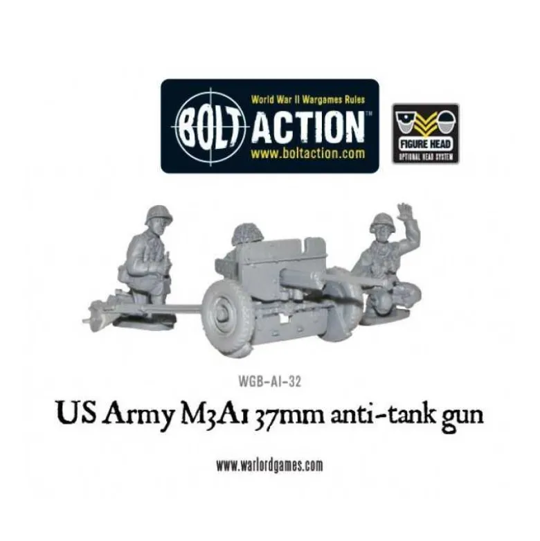 Us Army 37mm At Gun Team