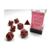 Vortex Dice Polyhedral Burgundy/gold Set (7)