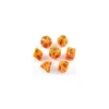 Vortex Dice Polyhedral Orange/black Set (7)