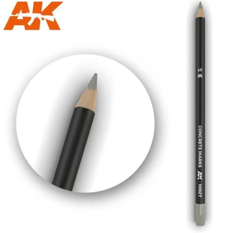 Watercolor Pencil Concrete Marks